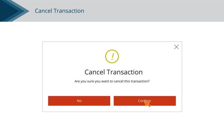 Canceling Individual Transactions