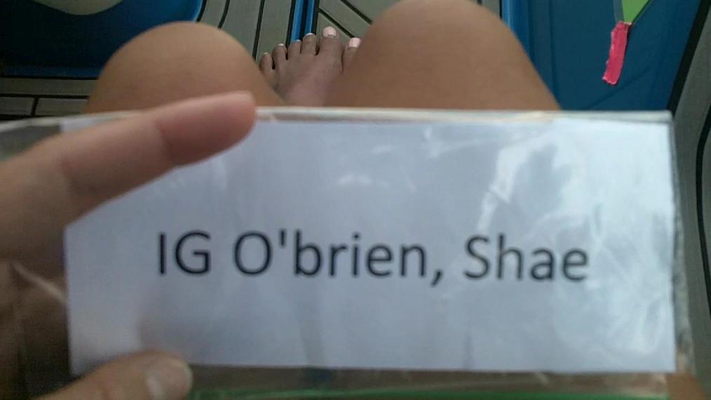 Shae O'brien IG Round 1 Pass 2