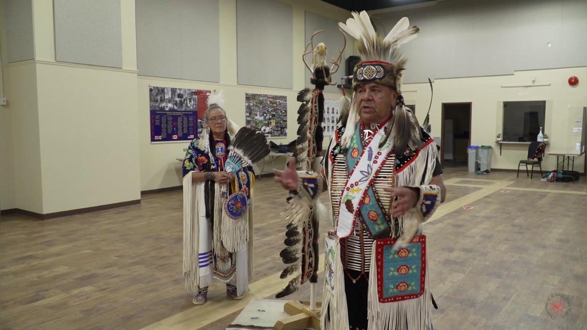 Emerson Benson-Nanigishkung and Ida Baptise - Powwow Regalia, Dance and History