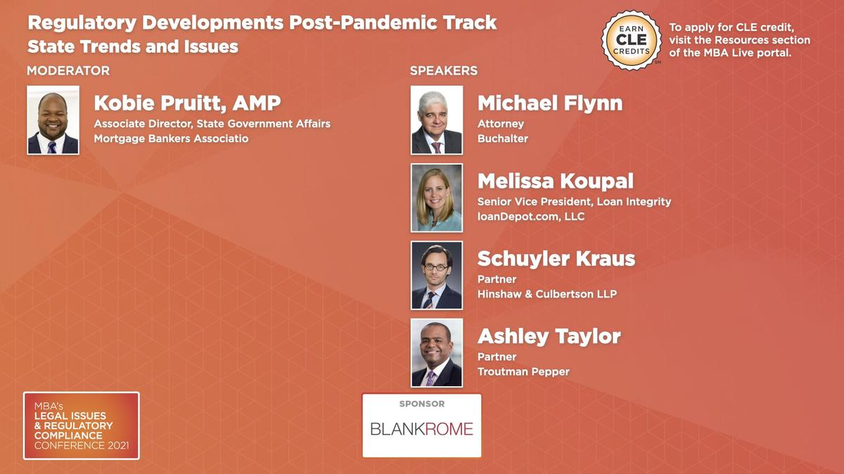 Tuesday Track 3: Regulatory Development State Trends and Issues