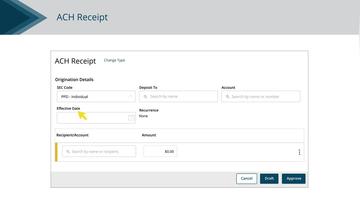 Creating an ACH Receipt