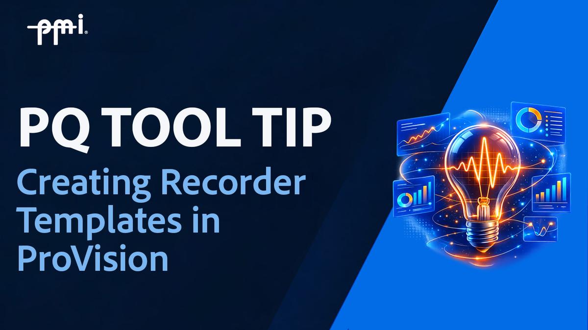 Creating Recorder Templates in ProVision