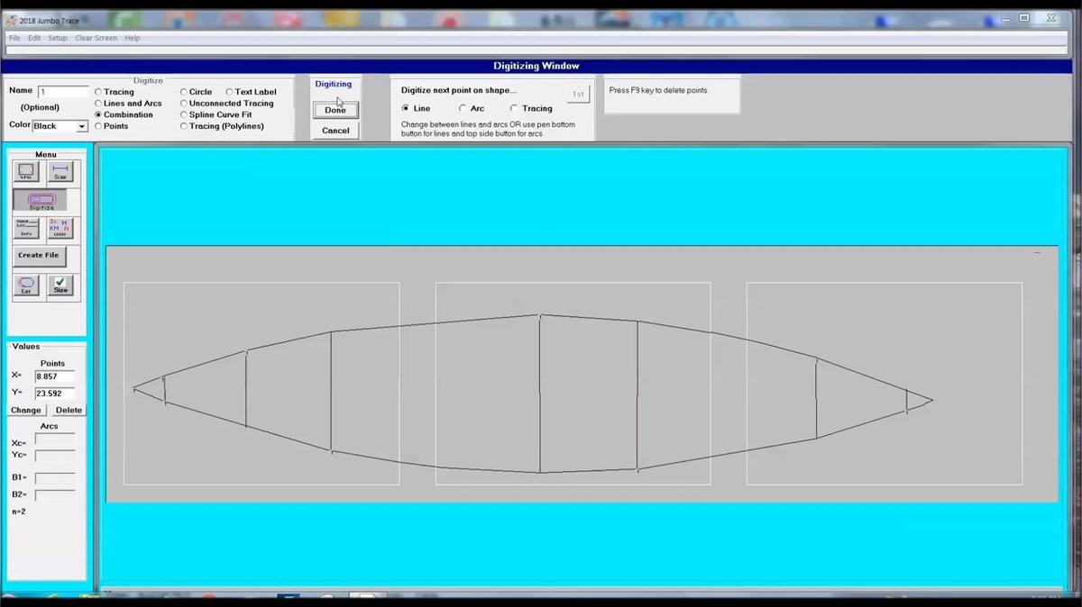 trace out and assemble a Kayak