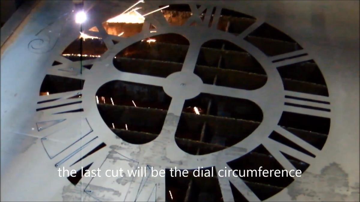 digitizing a large clock dial video 2 of 2
