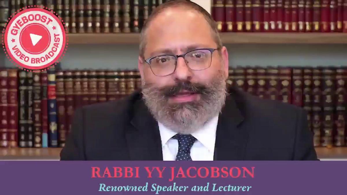 771 - Rabbi YY Jacobson - Culpa mala Vs. Culpa buena