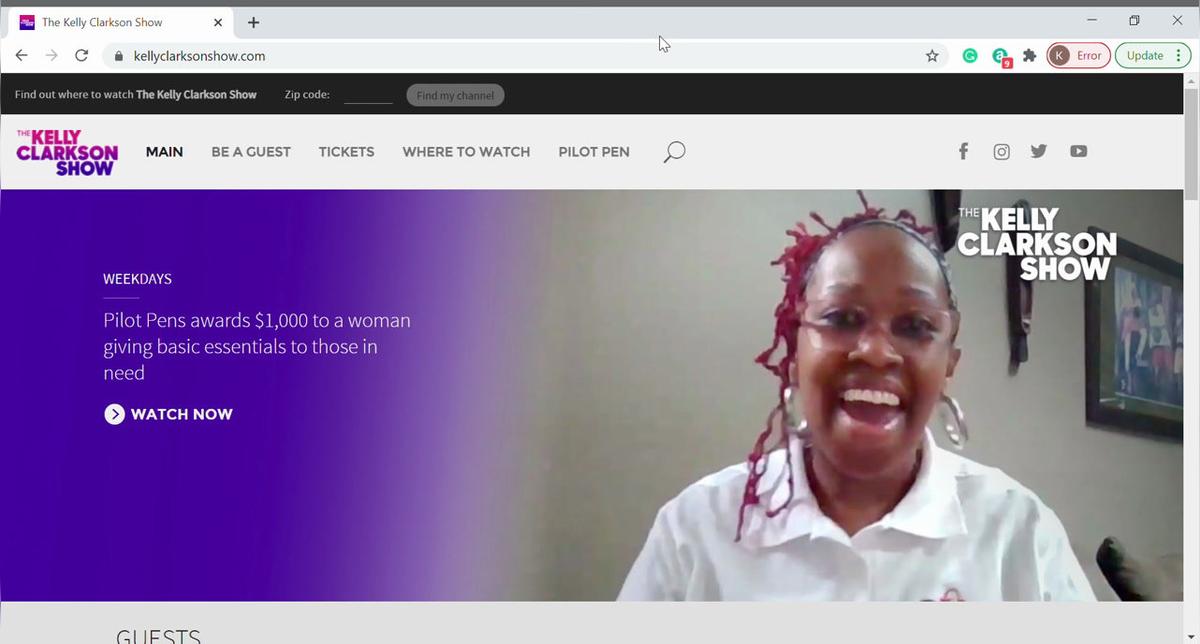 The Kelly Clarkson Show - G2 Microsite Screengrab