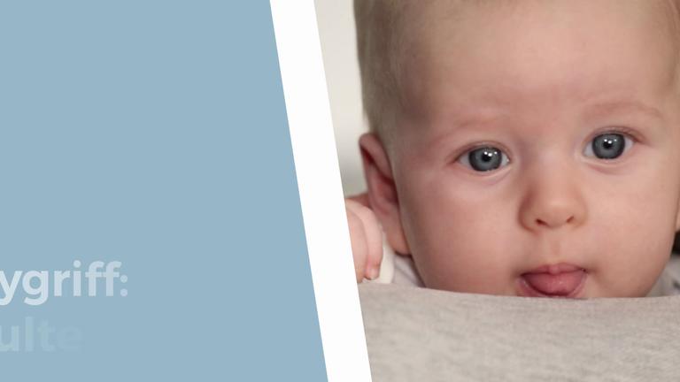 Babygriff Schulterhaltung