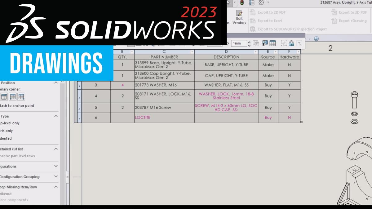 SOLIDWORKS 2023 Top Enhancements in Drawings