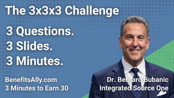 Integrated Source One - 3x3x3 Challenge with Dr. Bernard Bubanic
