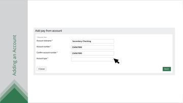 Adding, Editing or Deleting an Account