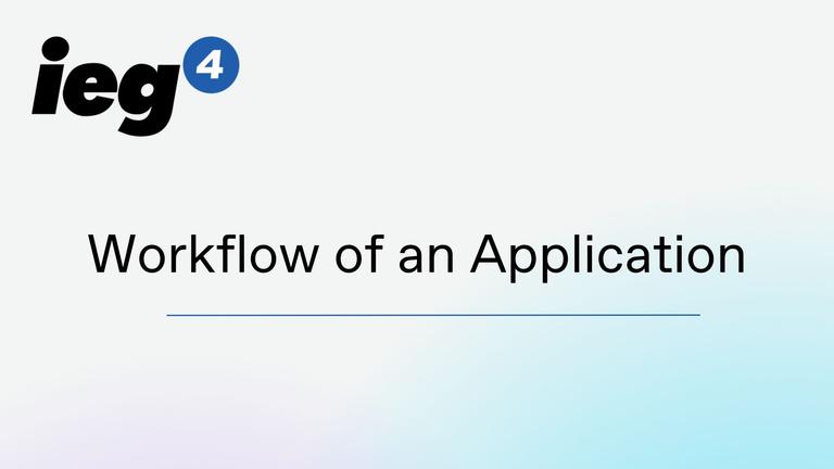 Blue Badge  - Workflow of an Application
