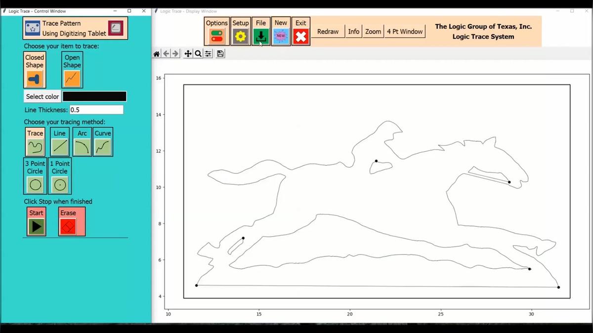Tracing a metal part using Logic Trace 2022