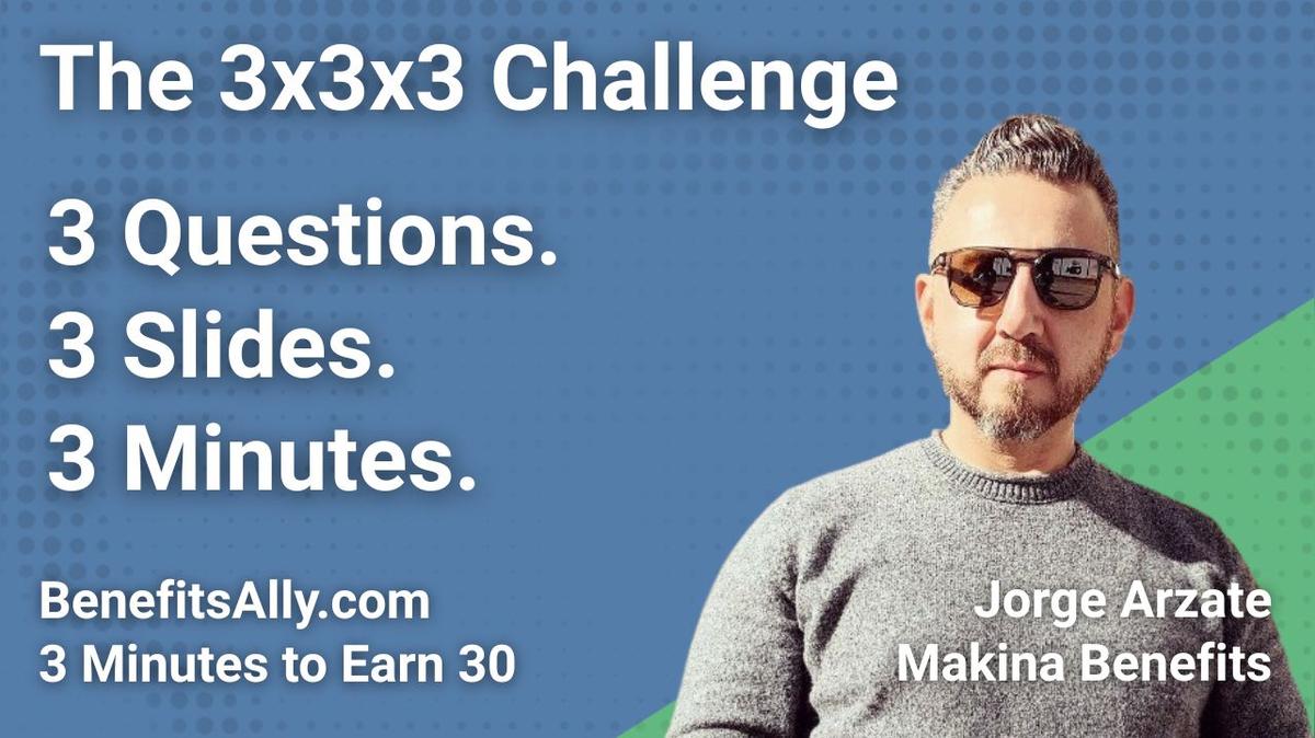 Makina Benefits - 3x3x3 Challenge with Jorge Arzate