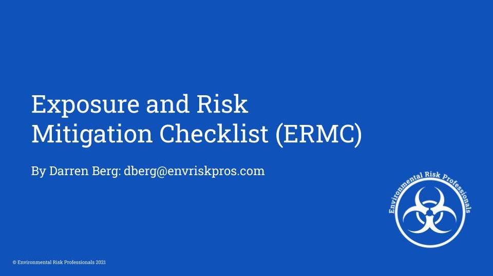 Exposure and Risk Mitigation Checklist