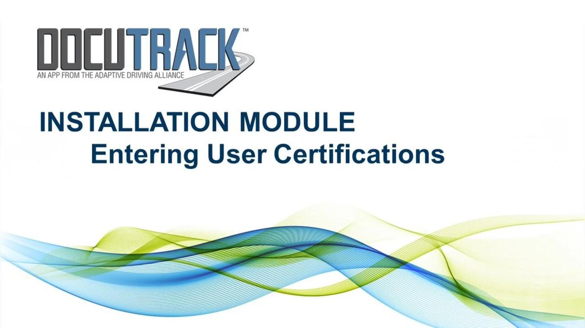 Entering User Certifications.mp4