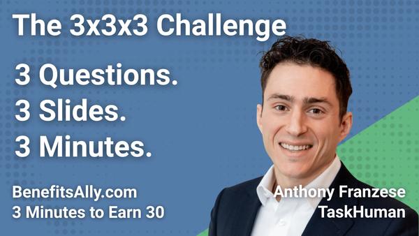 TaskHuman - 3x3x3 Challenge with Anthony Franzese