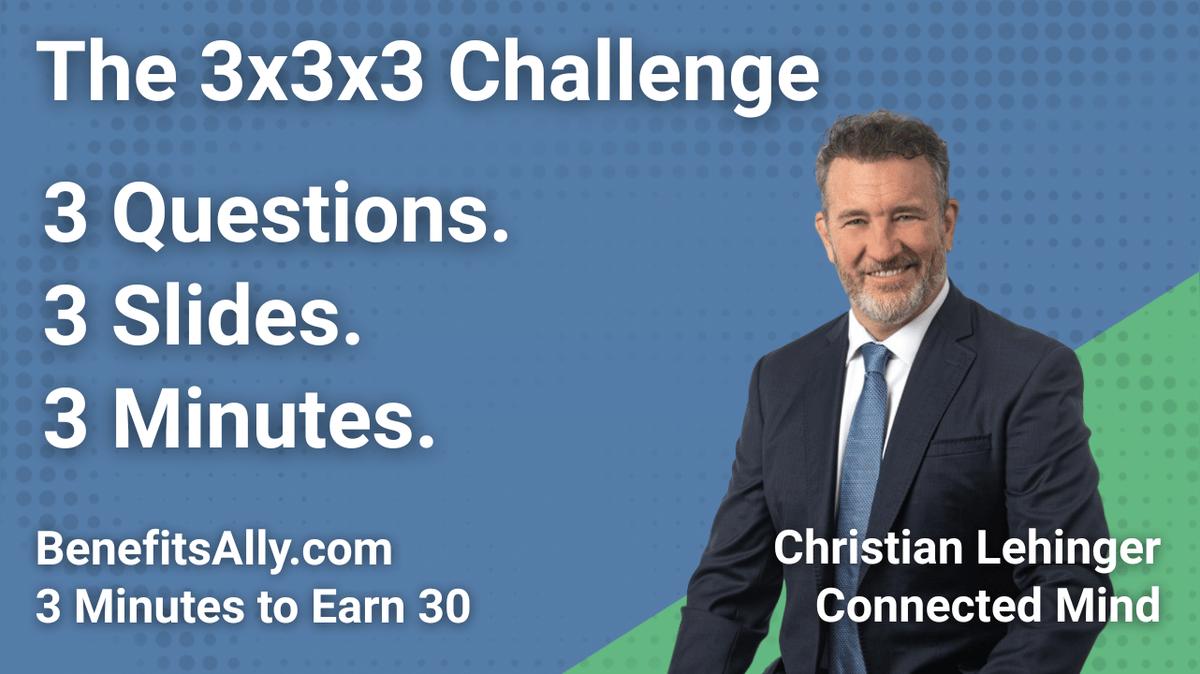 Connected Mind - 3x3x3 Challenge with Christian Lehinger