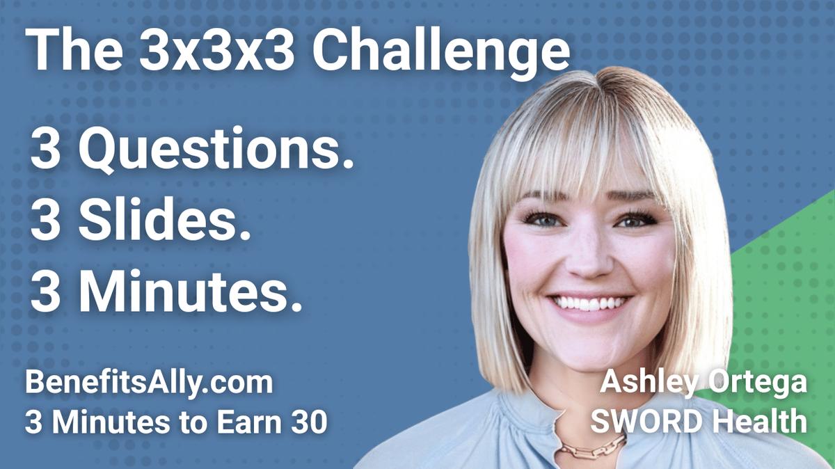 SWORD Health - 3x3x3 Challenge with Ashley Ortega