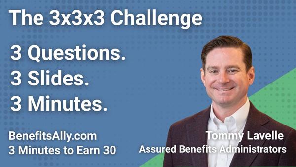 Assured Benefits Administrators - 3x3x3 Challenge with Tommy Lavelle