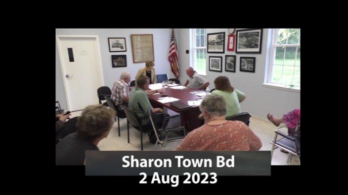 Sharon Town Bd -- 2 Aug 2023