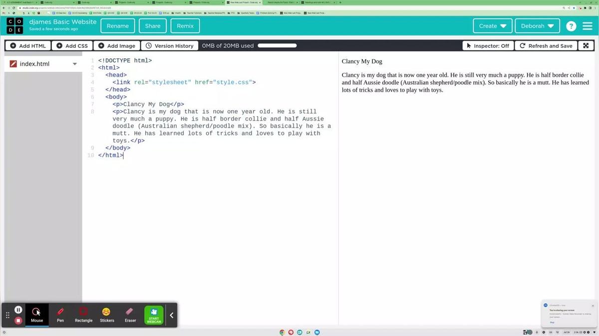 Heading tags into Website