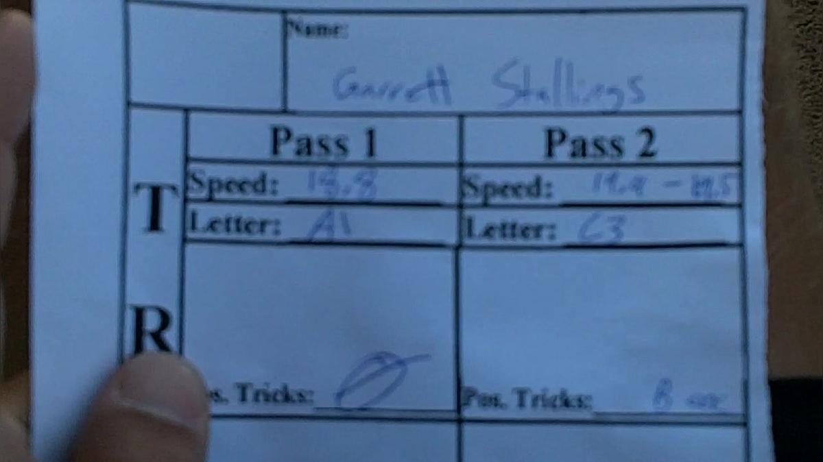 Garrett Stallings M1 Round 1 Pass 2