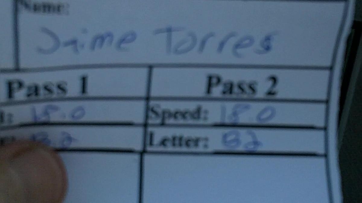 Jaime Torres M1 Round 1 Pass 2