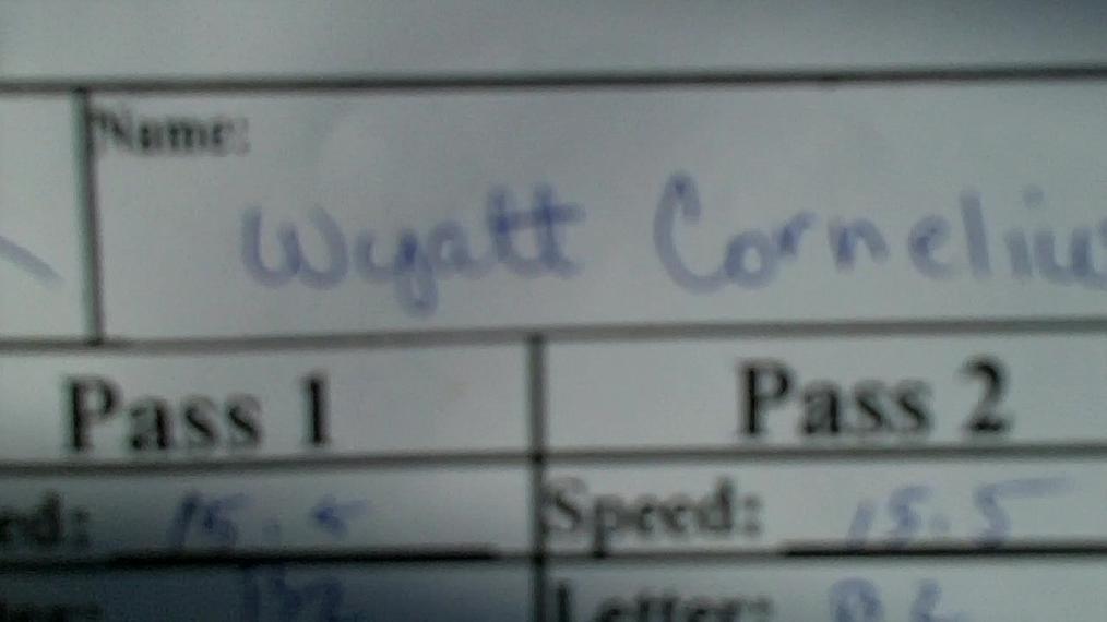 Wyatt Cornelius B2 Round 1 Pass 2