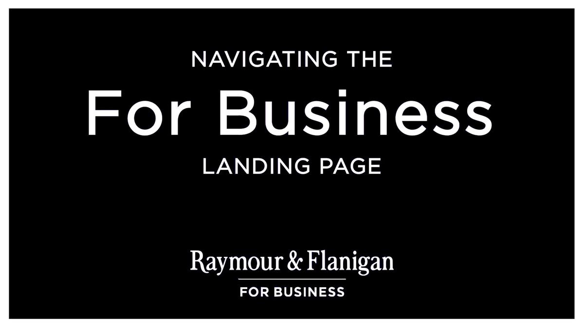 For Business Landing Page