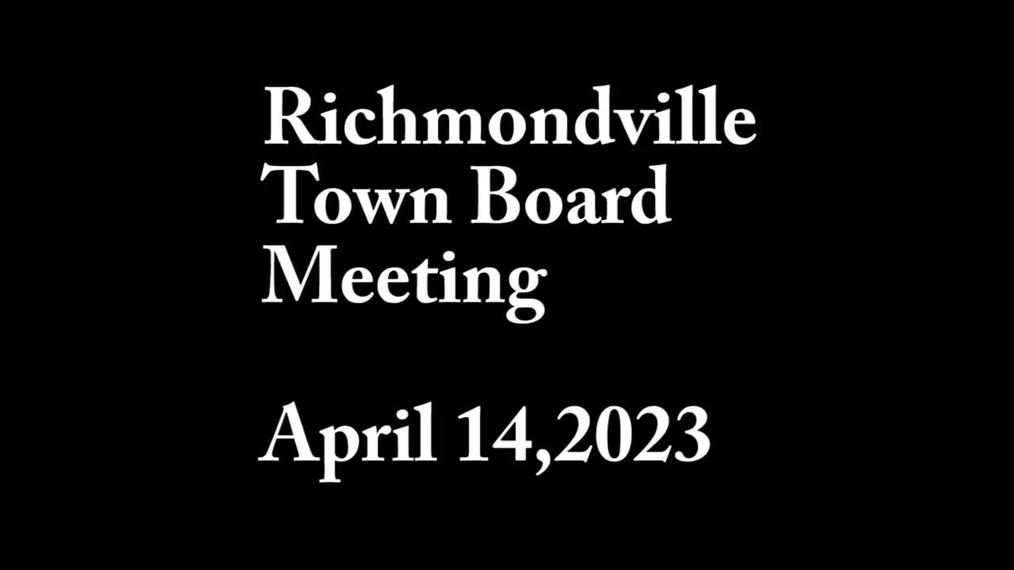 R'ville Twn. Brd. Meeting Aprl 14,2023
