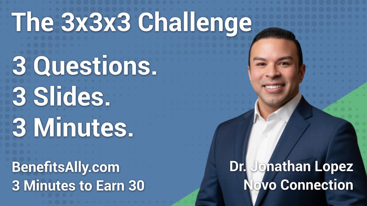 Novo Connection - 3x3x3 Challenge with Dr. Jonathan Lopez