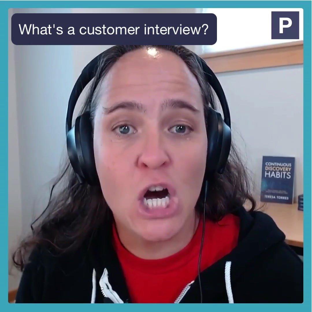What are customer interviews?