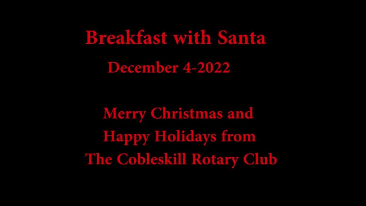 Breakfast with Santa 12-4-22