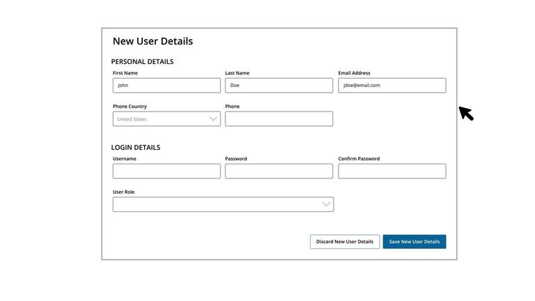 Adding a New User