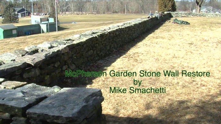 McPherson Garden Stone Wall Repair 02-10-2023