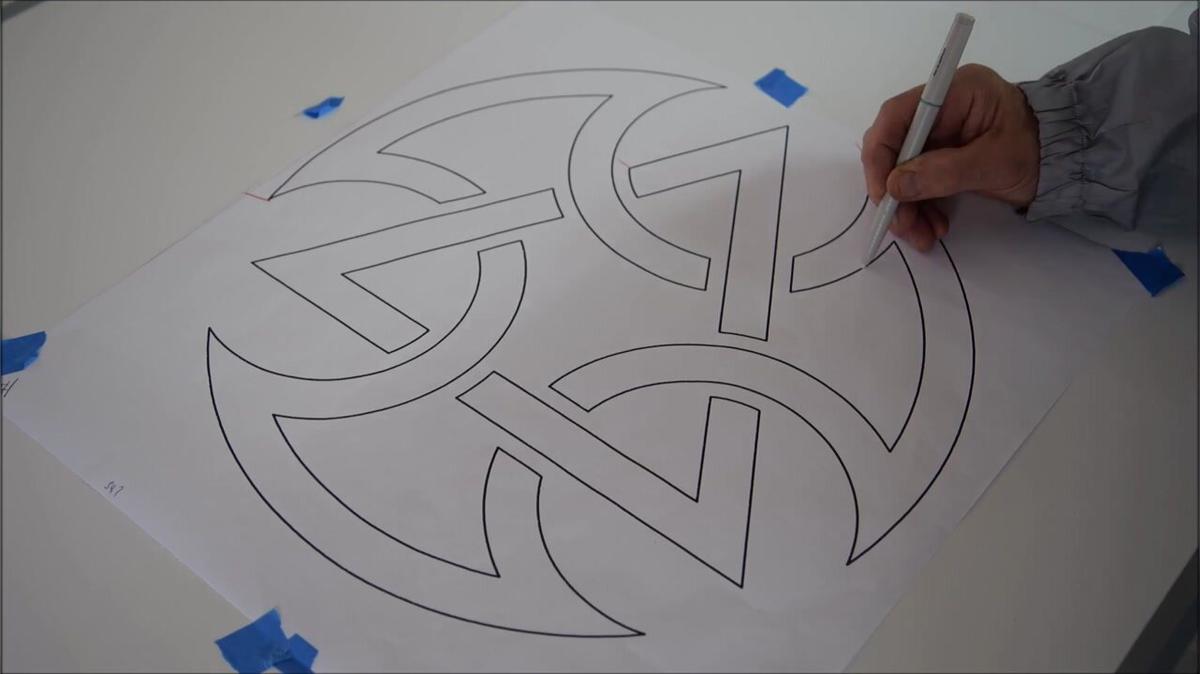 engraving a geometric design for shaper origin
