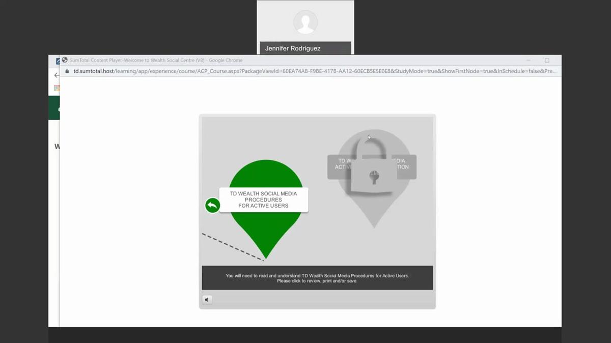 TD Wealth Social Centre - LMS Course Issue