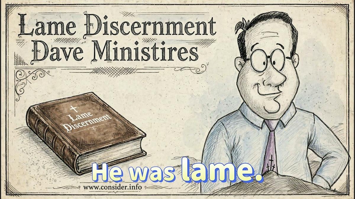 "Lame" Discernment Dave Ministries