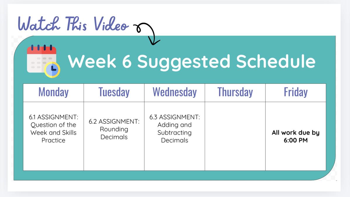 Q1 W6 SMR - Weekly Video