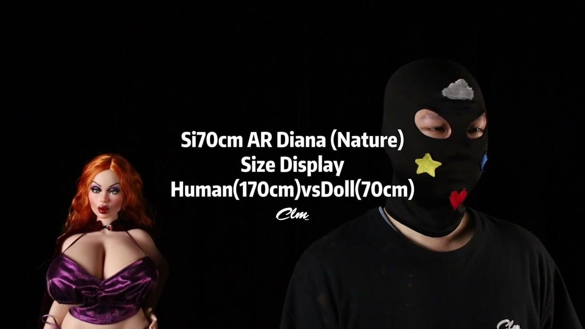 BBW Mini Silicone Sex Doll Vampire Queen Diana CLM Poseable