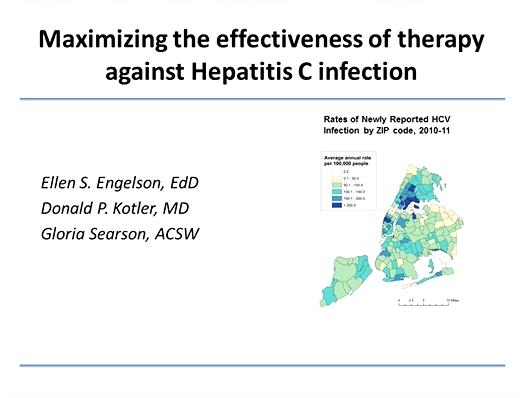 Maximizing the Effectiveness of Therapy Against Hepatitis C Infection
