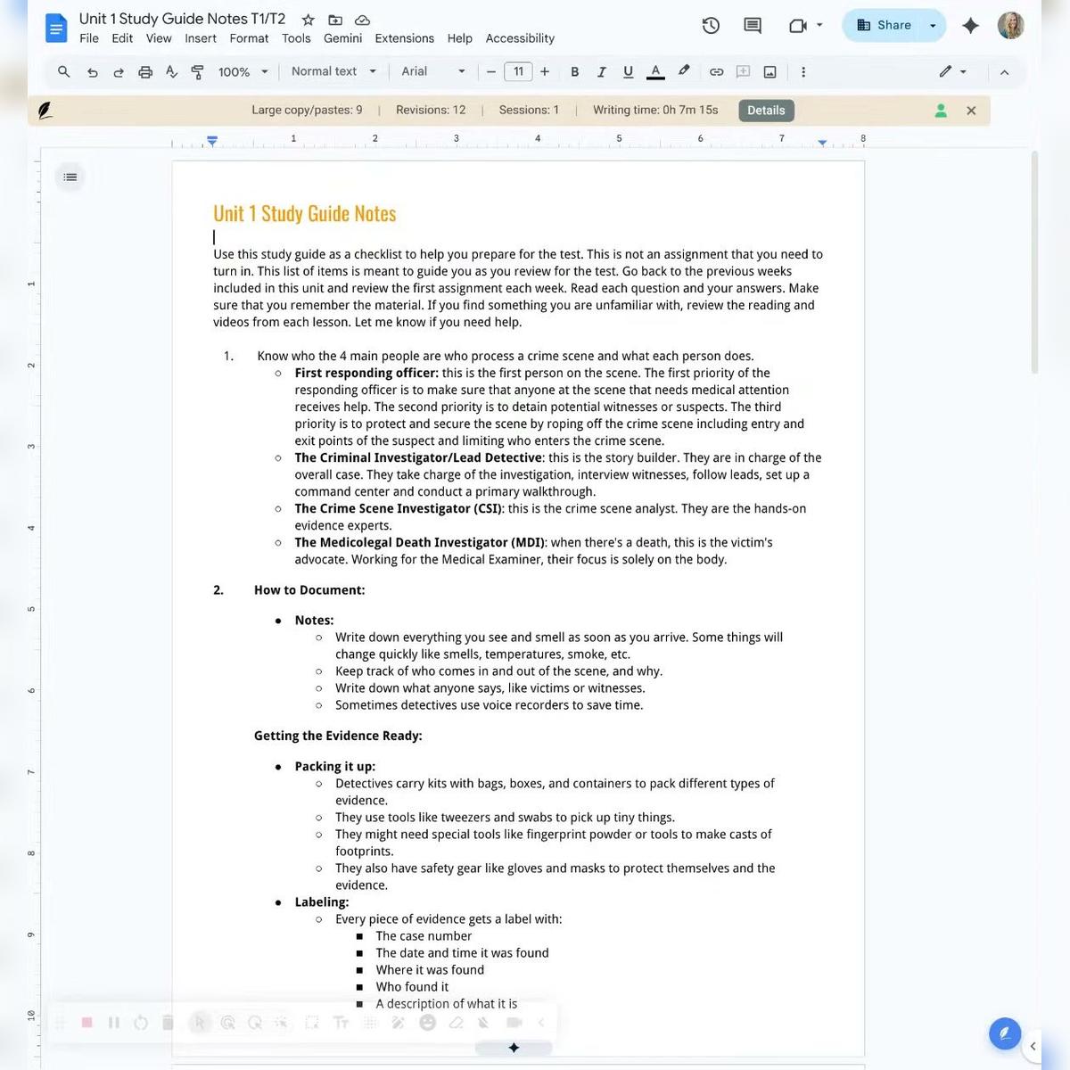 Unit 1 Study Guide Notes T1_T2 - Google Docs - Screencastify - May 16, 2026 10_48 PM
