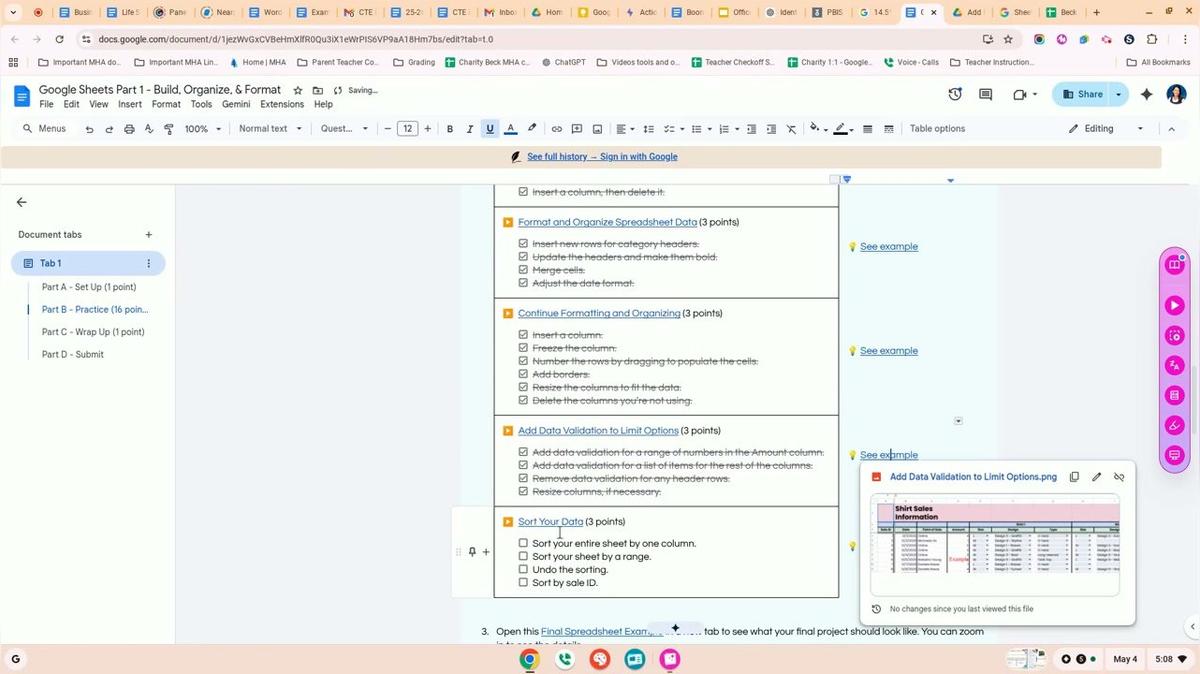 Google Sheets Part 1 - Sort Your Data