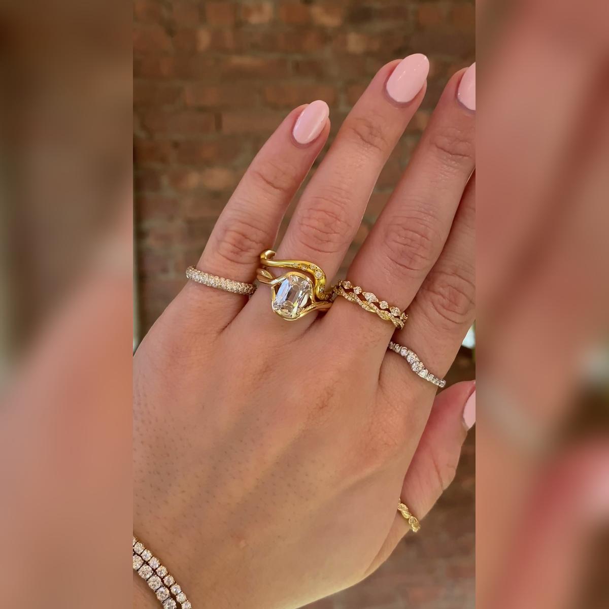 Carolina Old Mine Wedding Band Pairings
