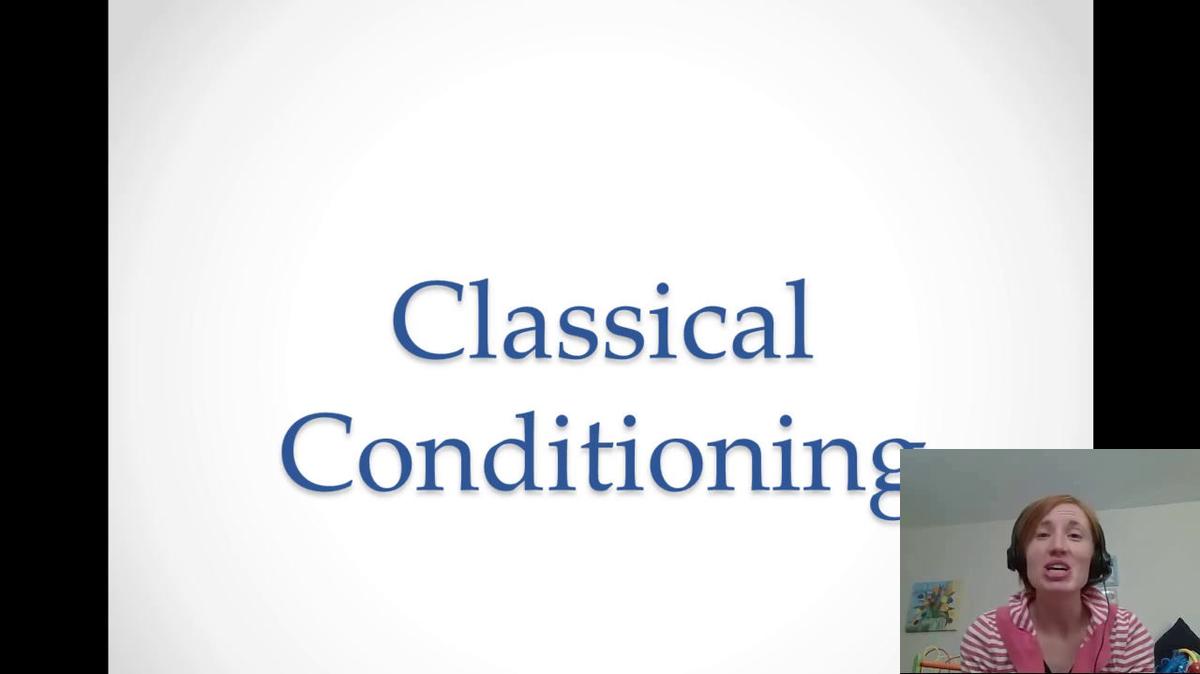 Classical conditioning camtasia project