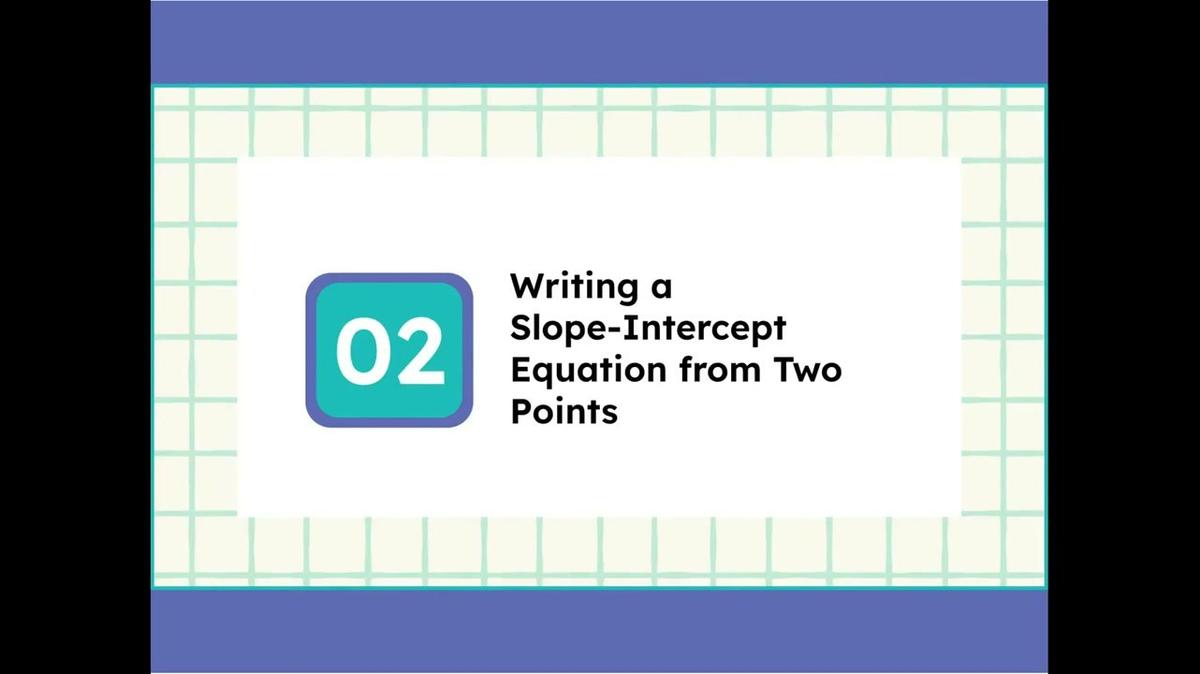 4.10 Writing Linear Equations in Slope Intercept Form - SMR-2