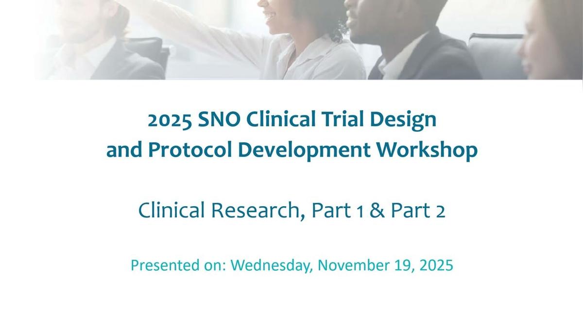 Clinical Trial Design Workshop - Group 1