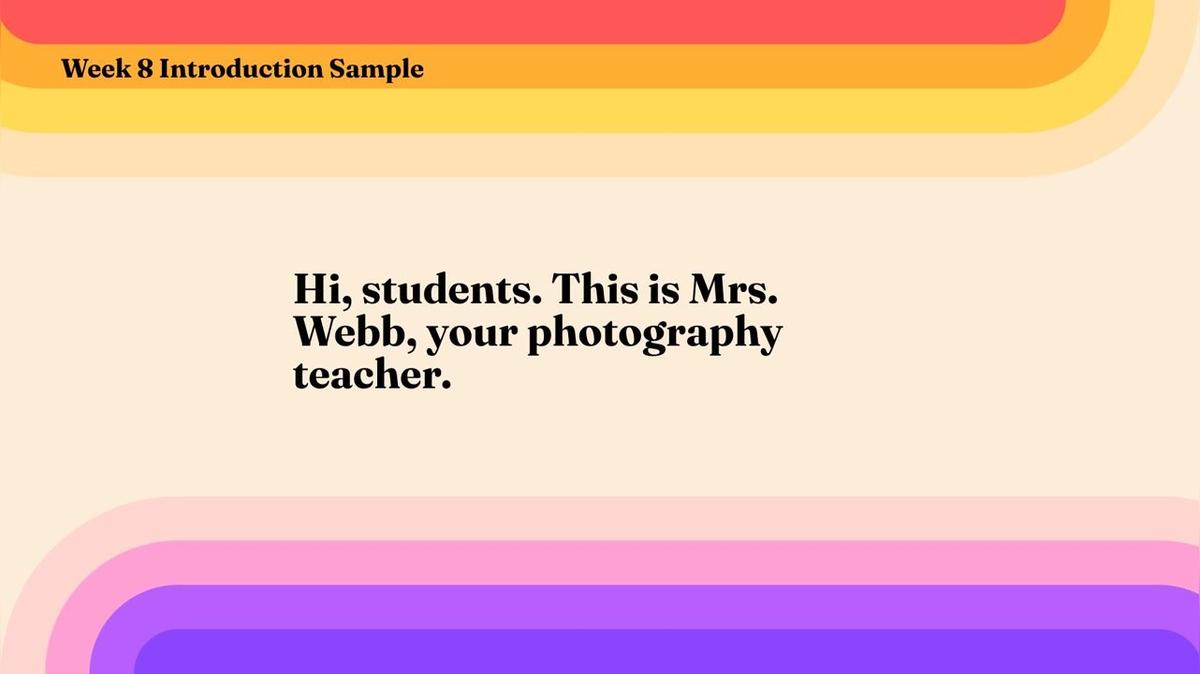 Week 8 Introduction Sample