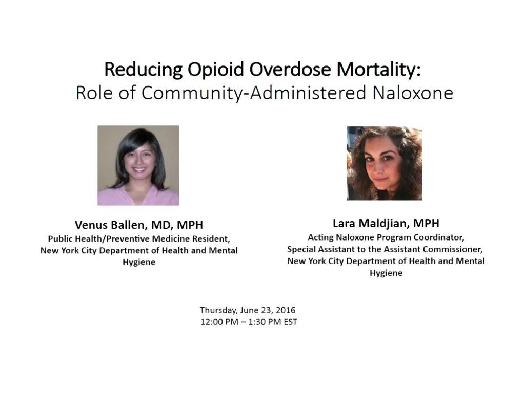 Reducing Opioid Overdose Mortality: Role of Community-Administered Naloxone