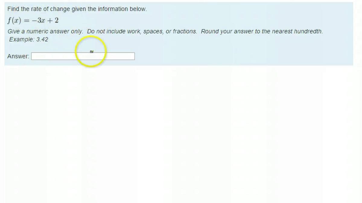 SMI Unit 4 Review Rate of Change from an Equation 1.mp4